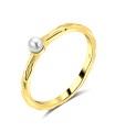 Gorgeous Pearl Silver Ring NSR-465